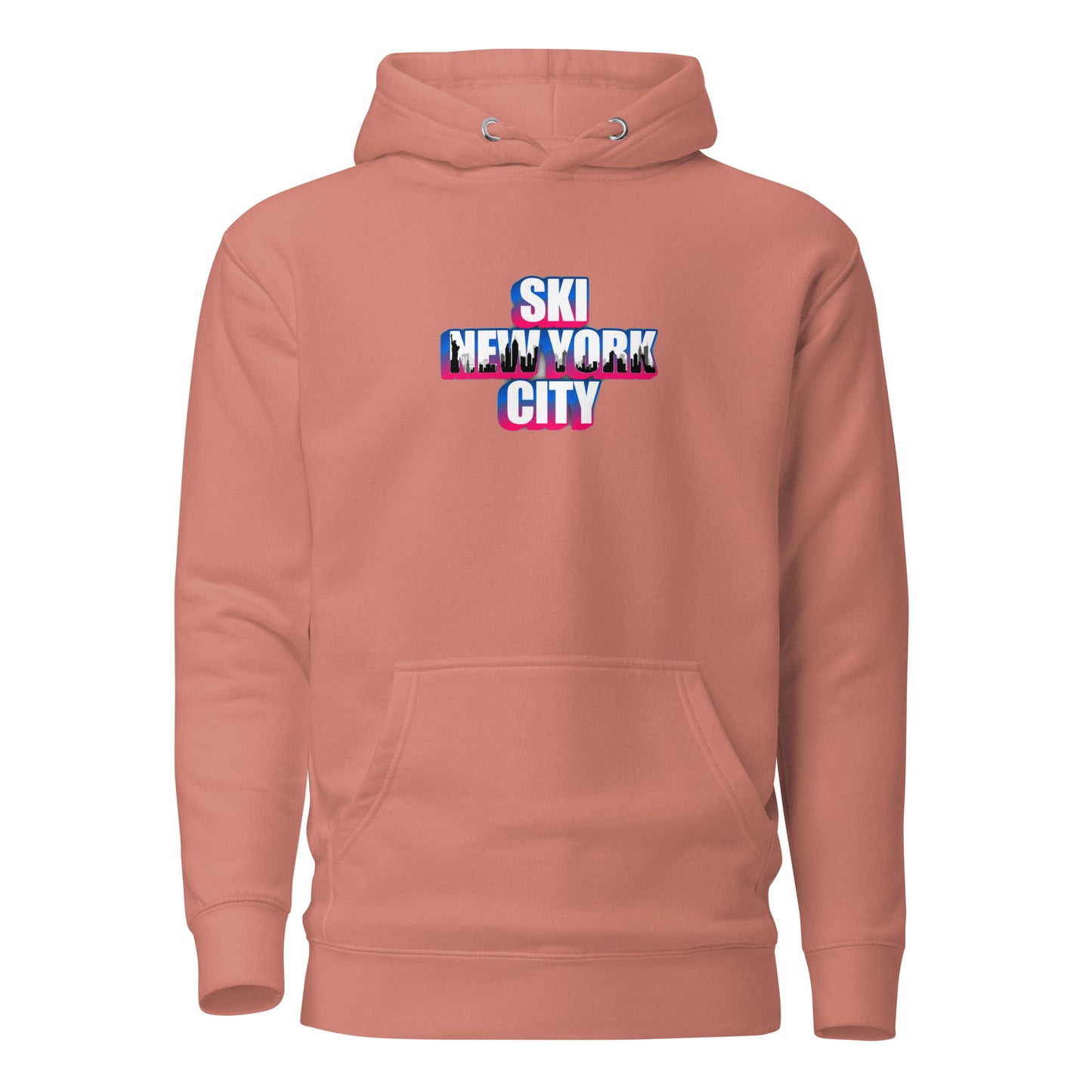 Adult's Ski New York City Cotton Hoodie